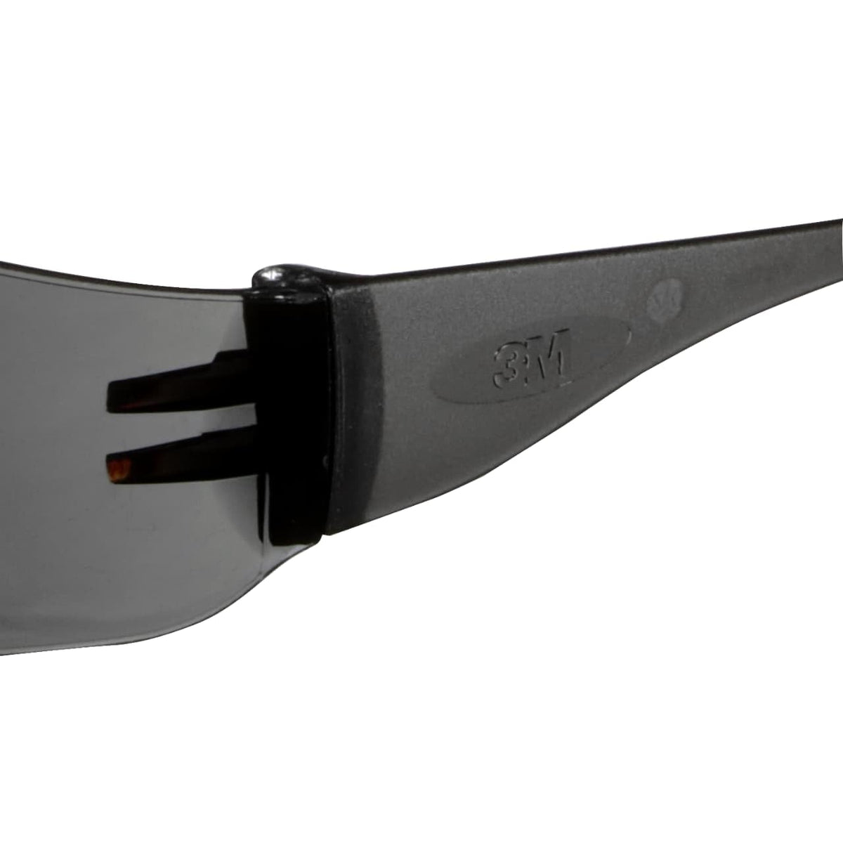 3M Outdoor Safety Eyewear, Anti-Scratch, Black, Gray Lens, 4-Pack
