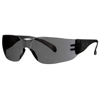 3M Outdoor Safety Eyewear, Anti-Scratch, Black, Gray Lens, 4-Pack