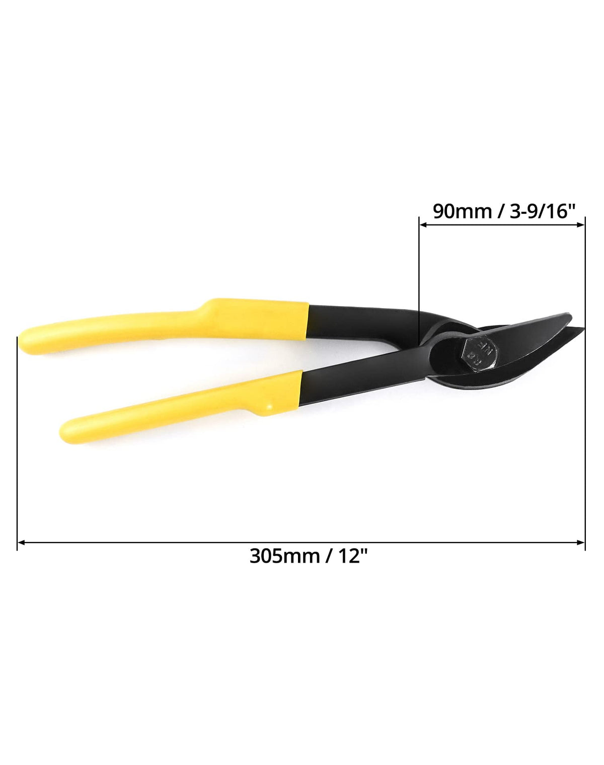 Strapping Cutter, Strapping up to 13/16" Width and 0.05" Thickness, 12" Heavy Duty Strapping Cutter, for Steel & Polyester (PET) & Polypropylene (PP), 2 Pack