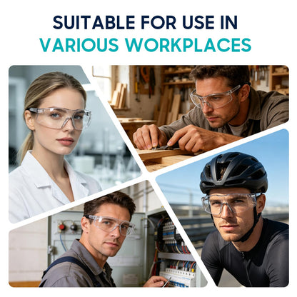 36 Pack Bulk Clear Safety Glasses, Anti-Fog, UV400, ANSI Z87.1