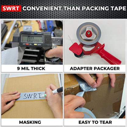 24-Pack Silver Heavy Duty Gray Duct Tape, 2 Inch x 720 Yd All Weather