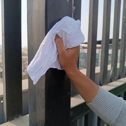 Recycled White T-Shirt Cleaning Rags (50.0 lbs. Box) – Shop Rags Bulk Multipurpose