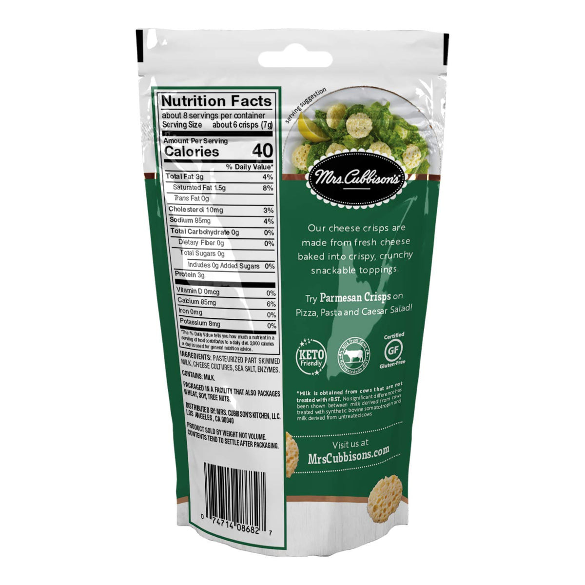 Mrs. Cubbison's Parmesan Cheese Crisps, 1.98 Ounce (Pack of 1),