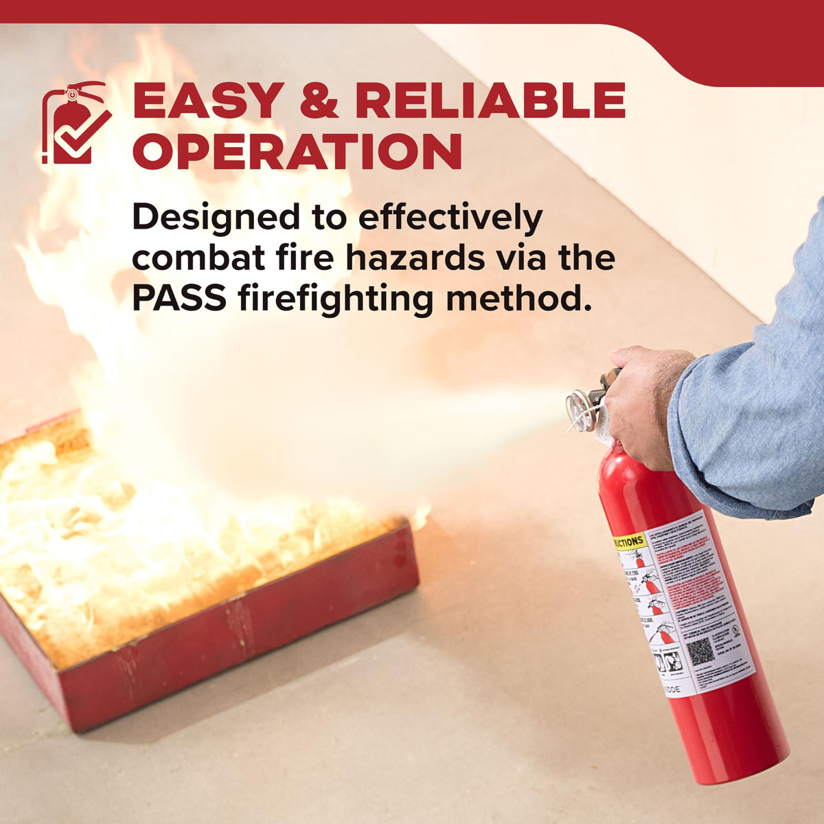 Basic 110 Fire Extinguisher 1-A:10-B:C, FA110G