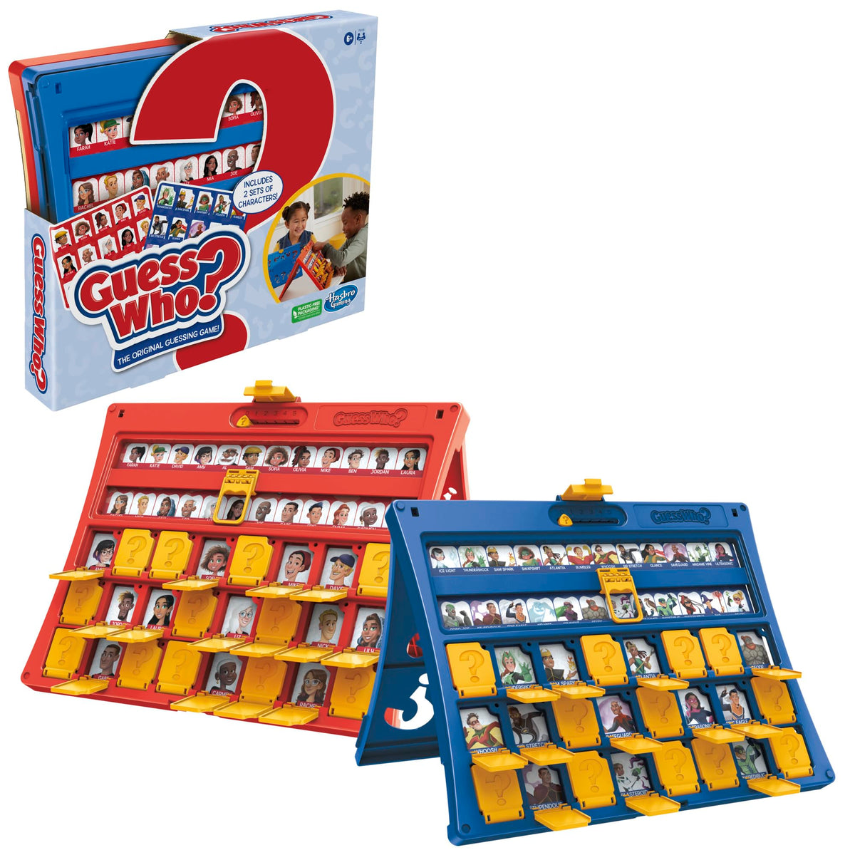 Hasbro Gaming Guess Who? Original,Easy to 11.5 x 1.6 x 9.75, Multicolored