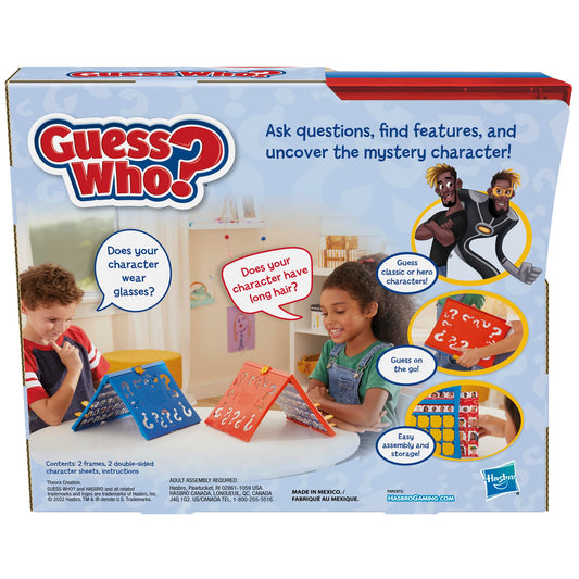 Hasbro Gaming Guess Who? Original,Easy to 11.5 x 1.6 x 9.75, Multicolored