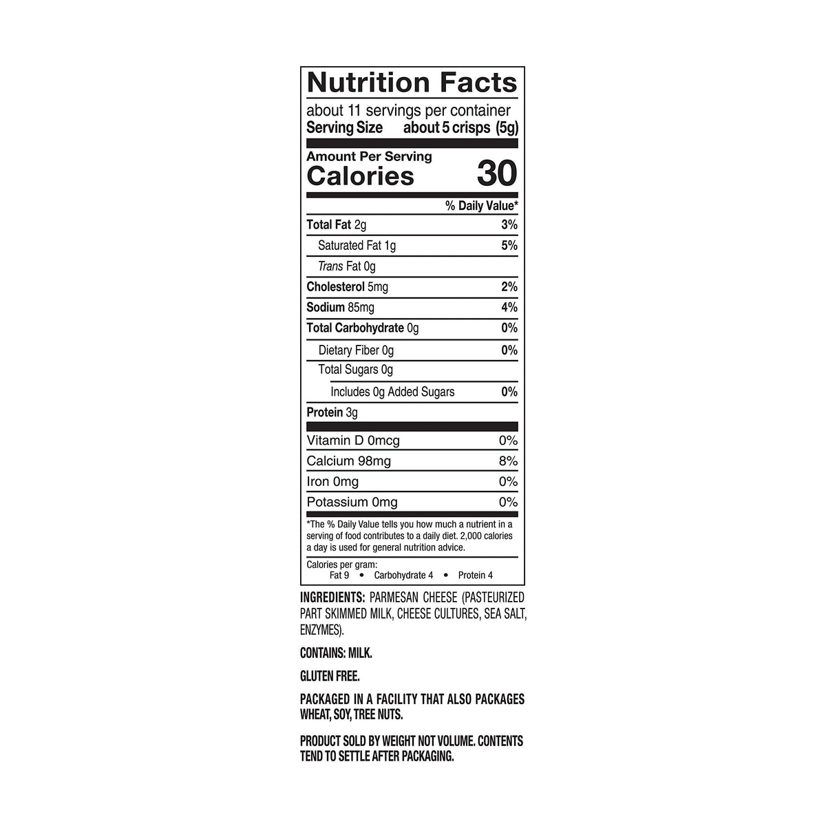 Mrs. Cubbison's Parmesan Cheese Crisps, 1.98 Ounce (Pack of 1),